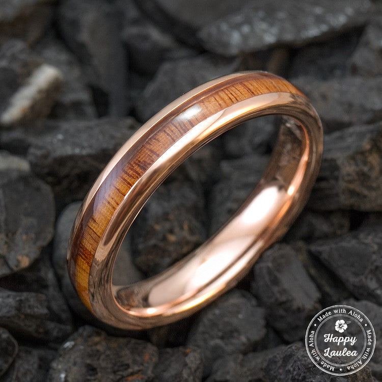 Rose on sale wood ring