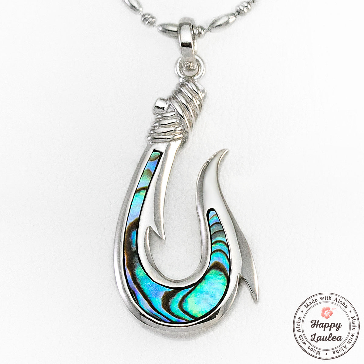 Fish Hook Pendant - Sterling Silver - Vibe Jewelry