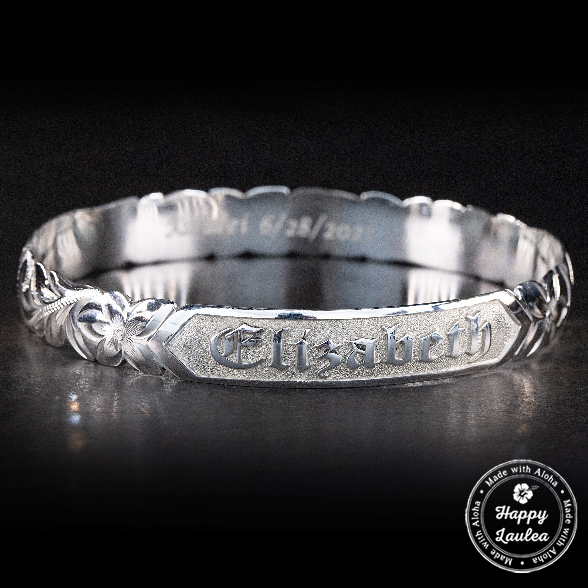 Hand on sale engraved bracelet