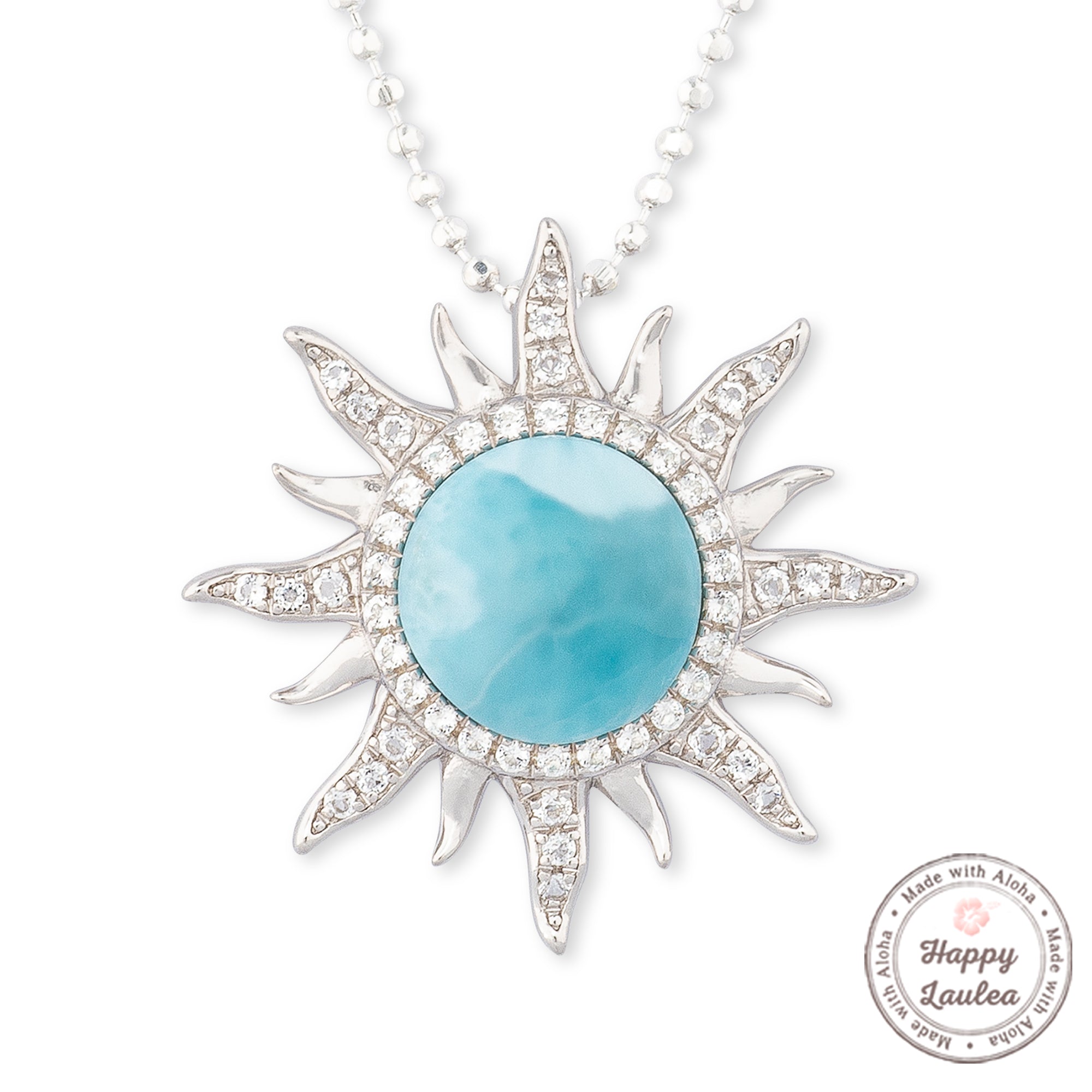 Larimar pendant hot Sterling silver