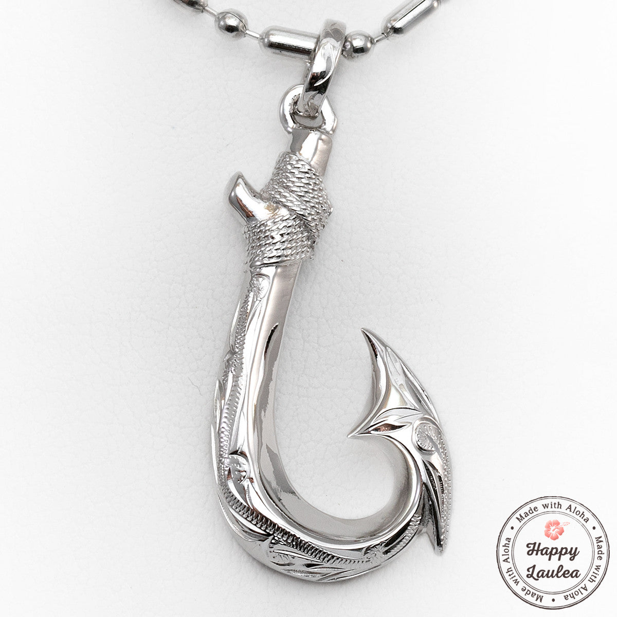 Crane hook necklace sterling silver