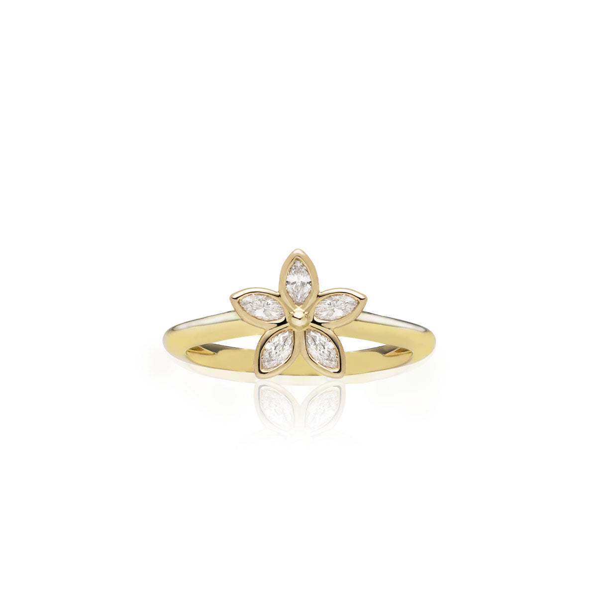 Marquise Diamond Plumeria [14K Gold]