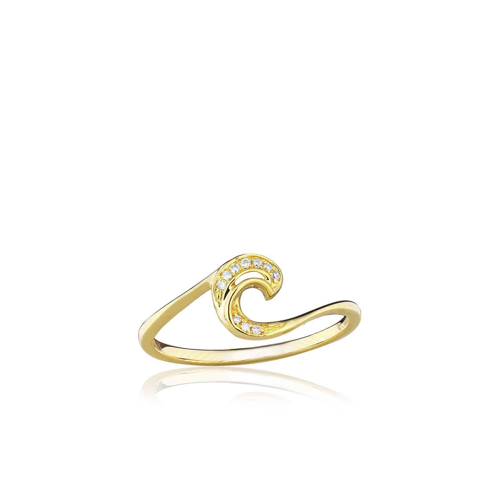 Diamond Mini Wave Ring