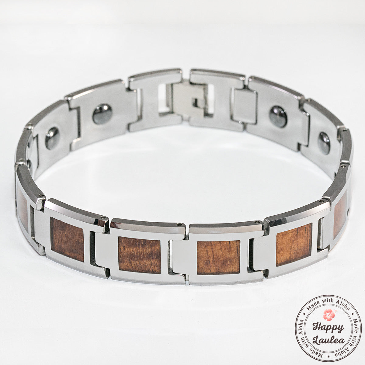 Tungsten Satin and Polished Rectangular Link Bracelet | 12.5mm | 8.5 Inches  | Men's | REEDS Jewelers